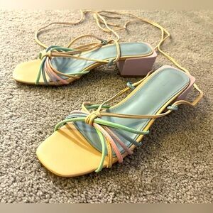JustFab Size 10 Pastel Colored Sandals